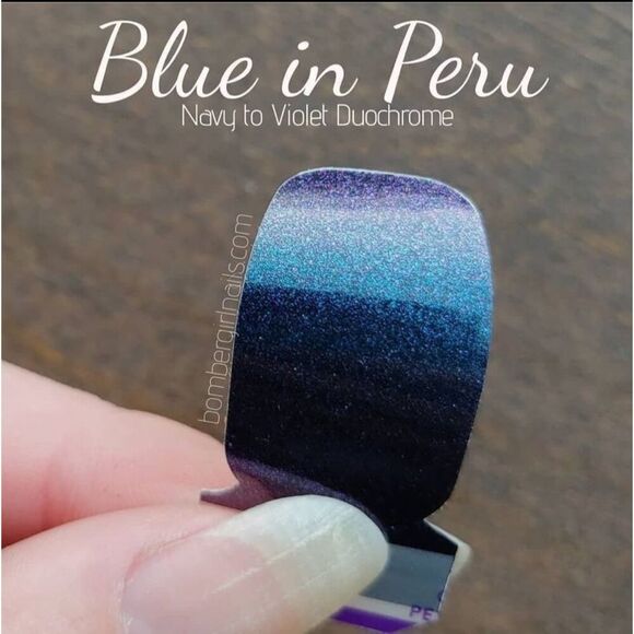 Blue in Peru  Color Street Midnight Black Nail Strips / Blue in Peru - Picture 7 of 13